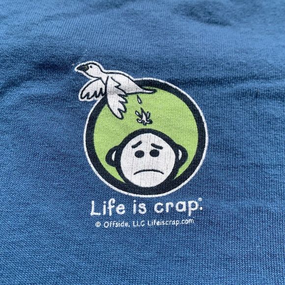 "Life is Crap, Made in China" Double-Sided T-Shirt (Size XL) Toy Recall Graphic - Picture 4 of 5